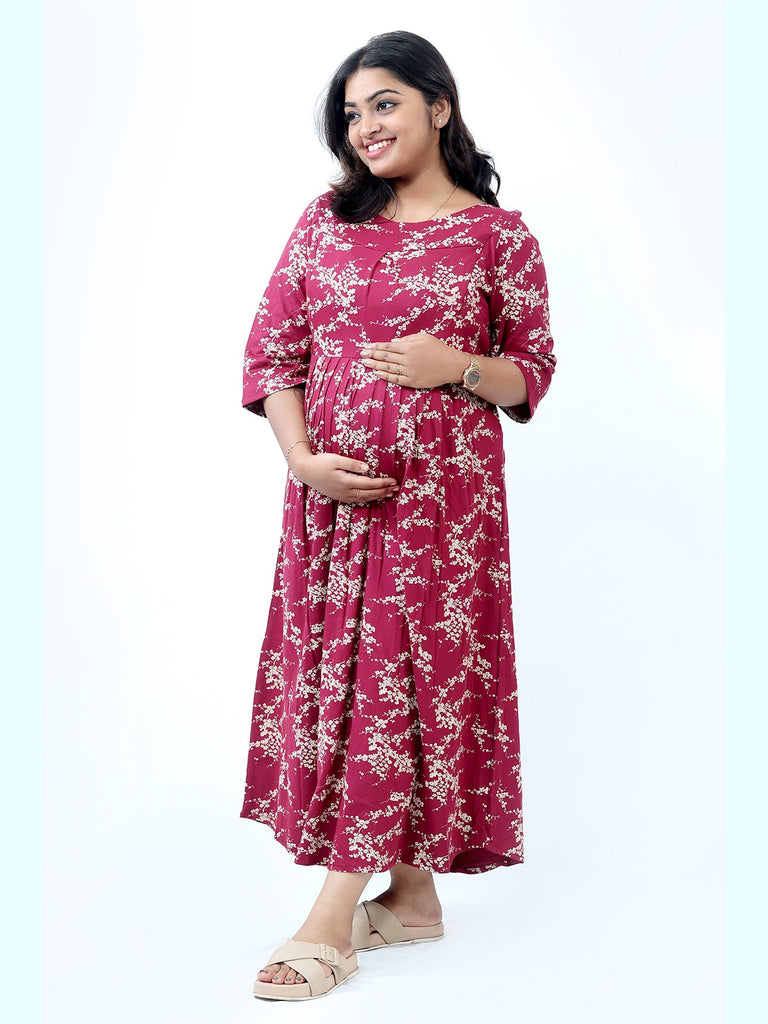 Floral Print Maternity Kurthi